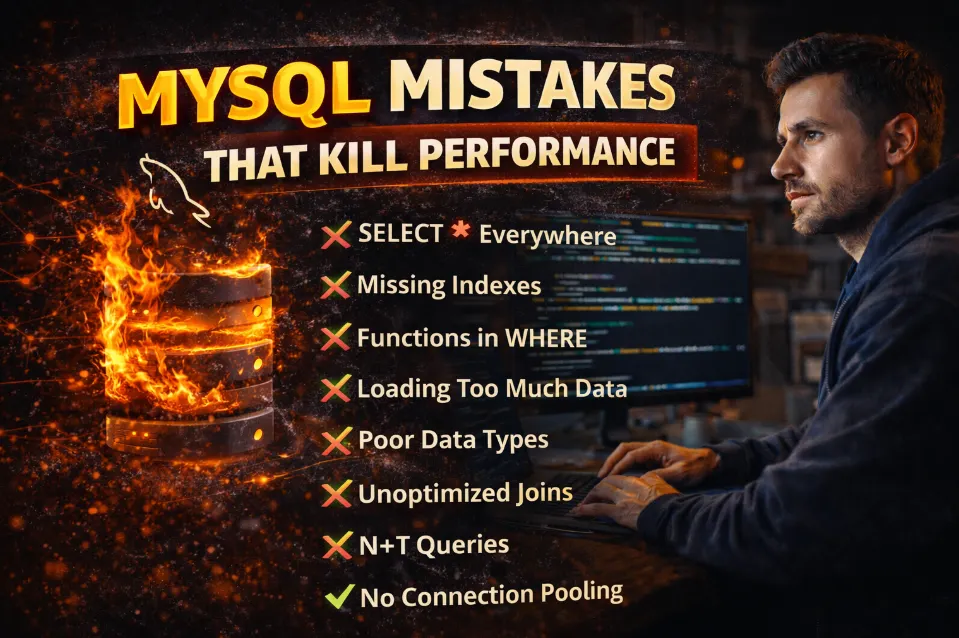 اشتباهاتی در MySQL که عملکرد سیستم را نابود می‌کنند