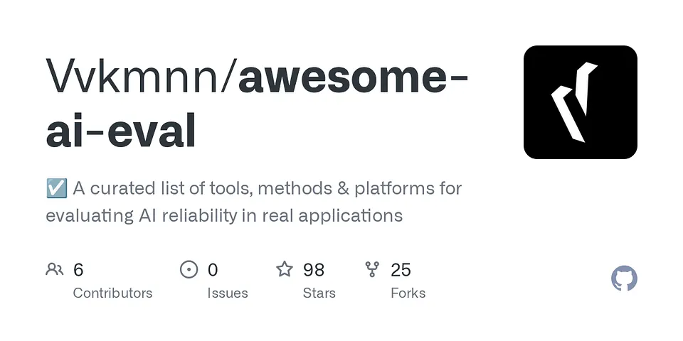GitHub - Vvkmnn/awesome-ai-eval: ☑️ A curated list of tools, methods & platforms for evaluating AI…