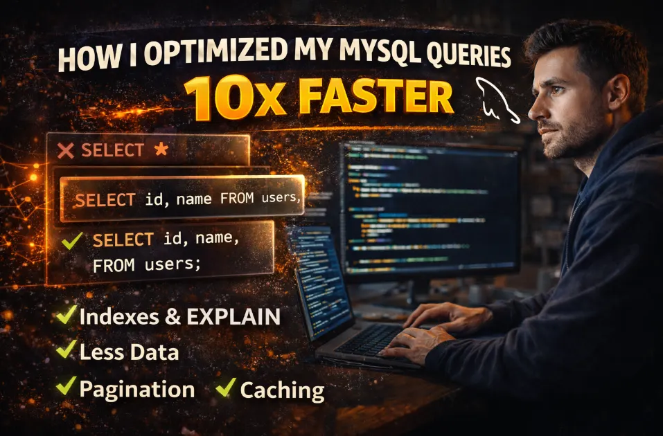 چگونه سرعت کوئری‌های MySQL خود را ۱۰ برابر بهینه‌تر کردم